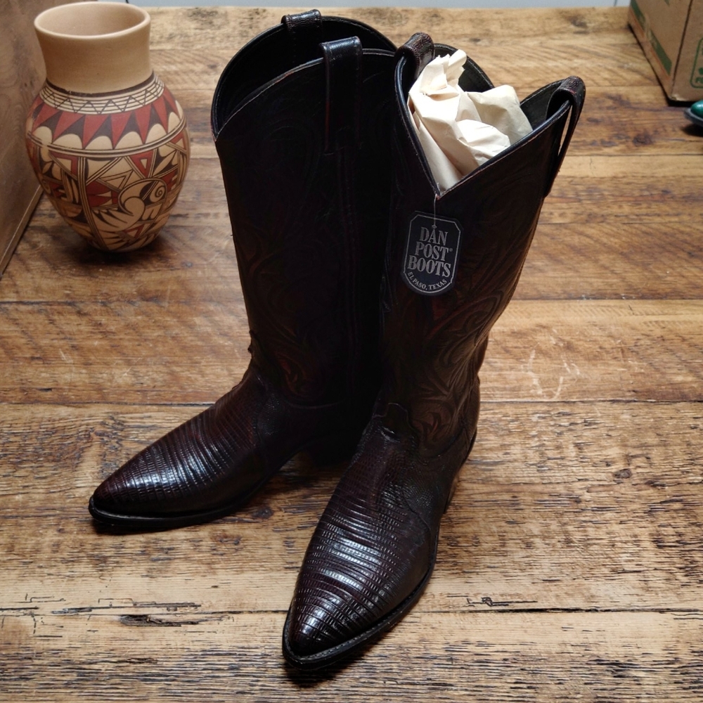New Brown Dan Post reptile leather Boots
